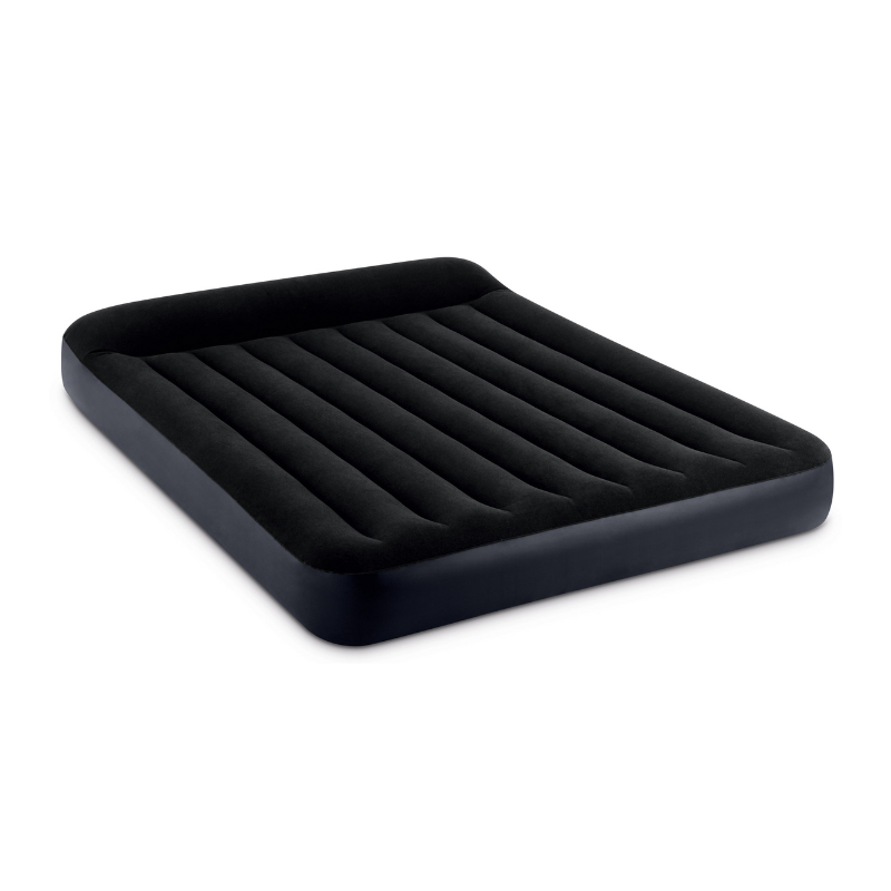 Marvel queen flocked classic airbed with built in pump