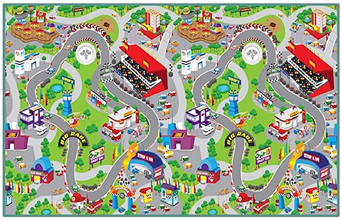 Racing car design kids play mat, 200 x 120cm
