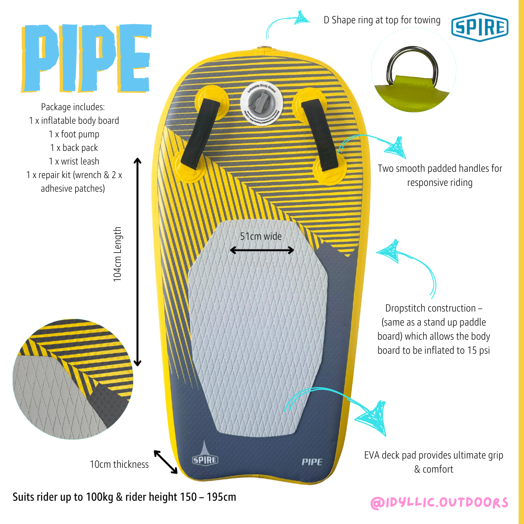 Inflatable Bodyboard, 104cm, view 2