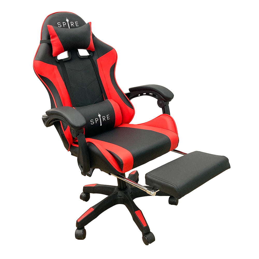 Spire Zinc Adjustable Gaming and Office Chair — Red and Black — Allure Home Collections