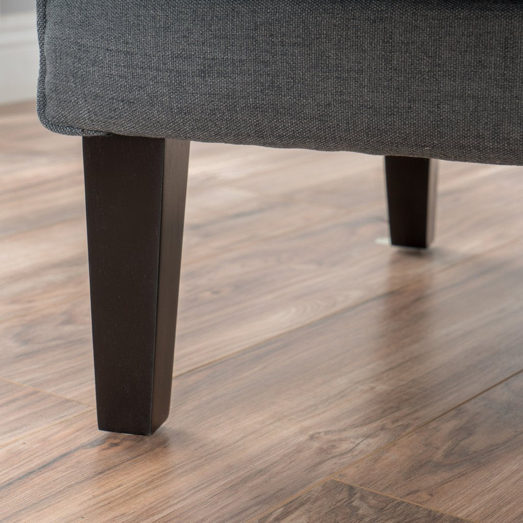 Evans Armchair, Grey Fabric