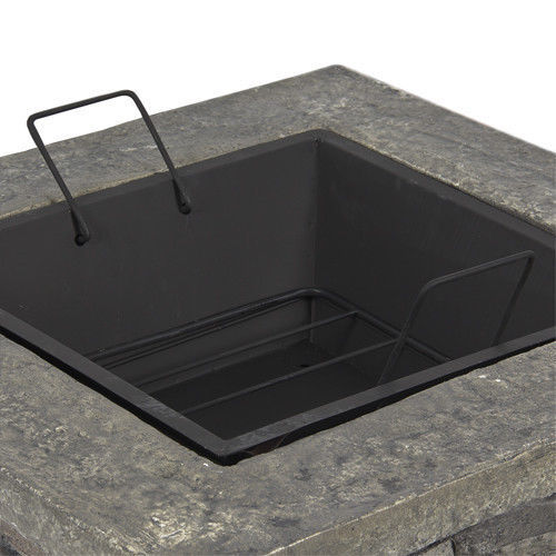 Victor Harbor Stone Fire Pit Table with BBQ Grill