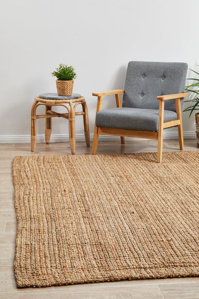 Atrium Barker Natural Jute Area Rug — 100% Natural Jute, Versatile Everyday — Allure Home Collections