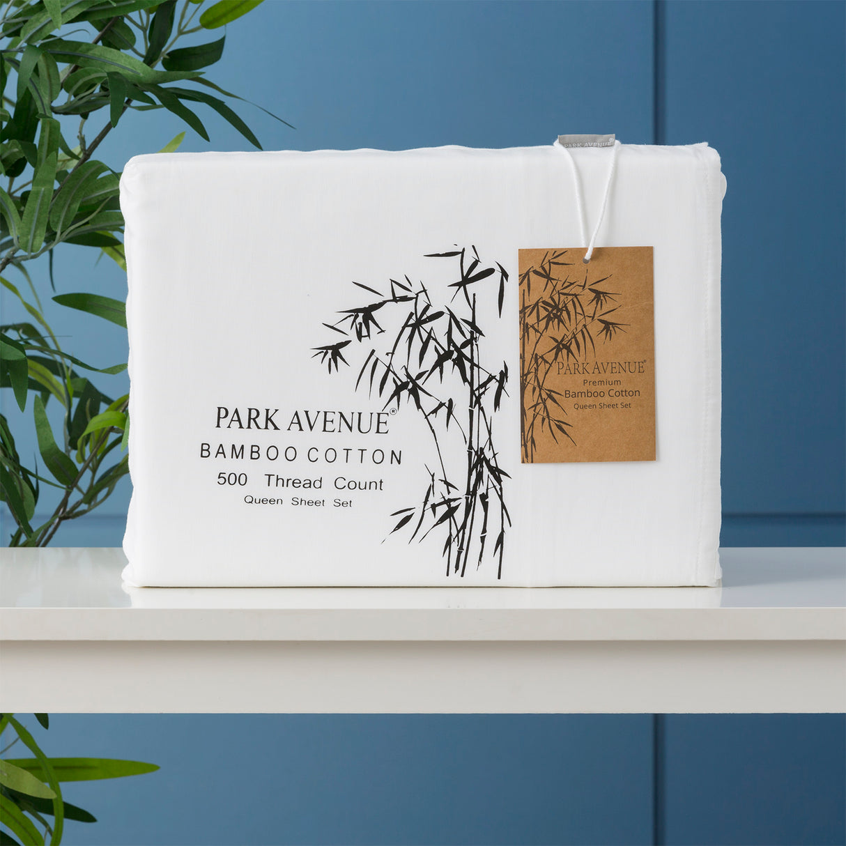 Park Avenue 500TC Bamboo Cotton Sheet Set in White — Allure Home Collections