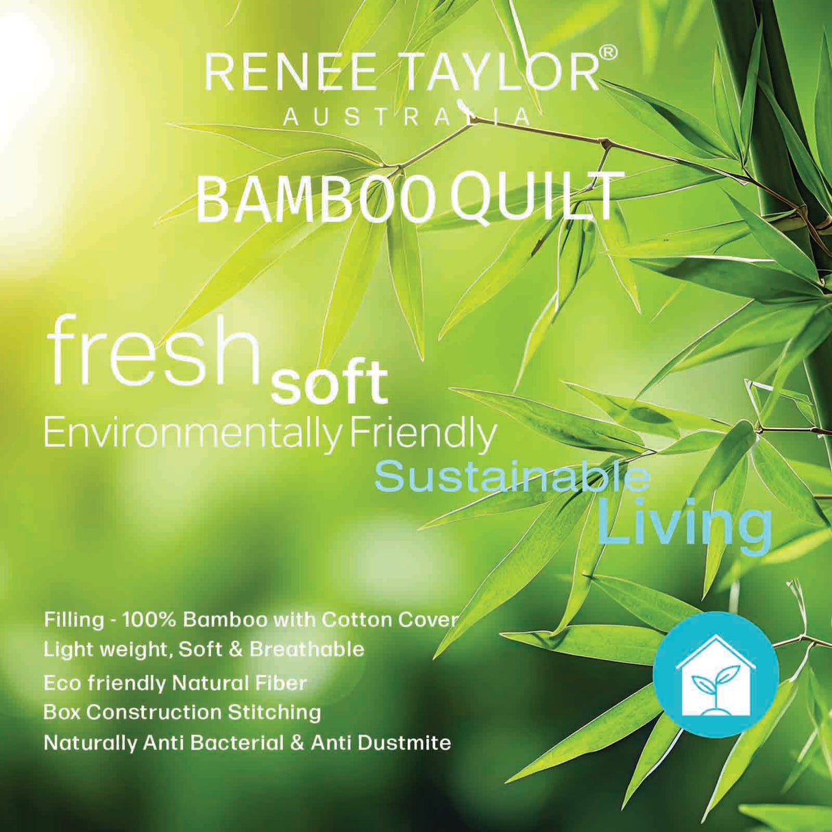 Deerhurst Bamboo All Seasons Quilt, Super King