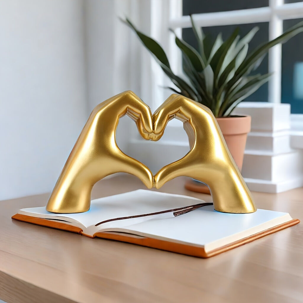 Cascia Heart Sculpture, White