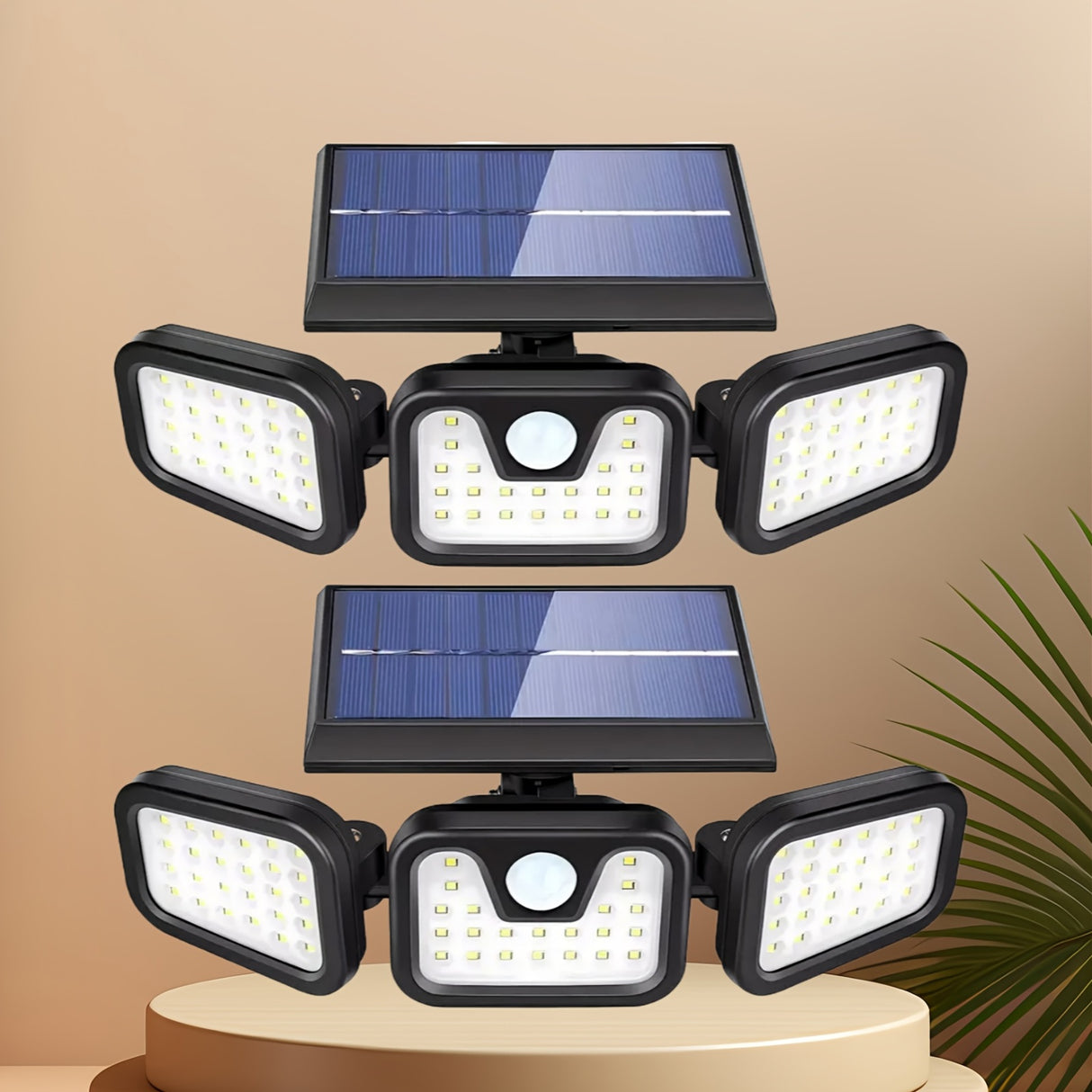 74 LED Solar Motion Sensor Outdoor Wall Light 3 Brightness Modes Wide Angle — Allure Home Collections