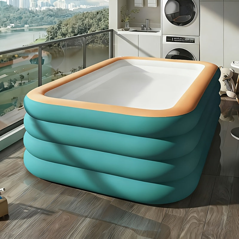 Nazare Inflatable Family Swimming Pool, Green