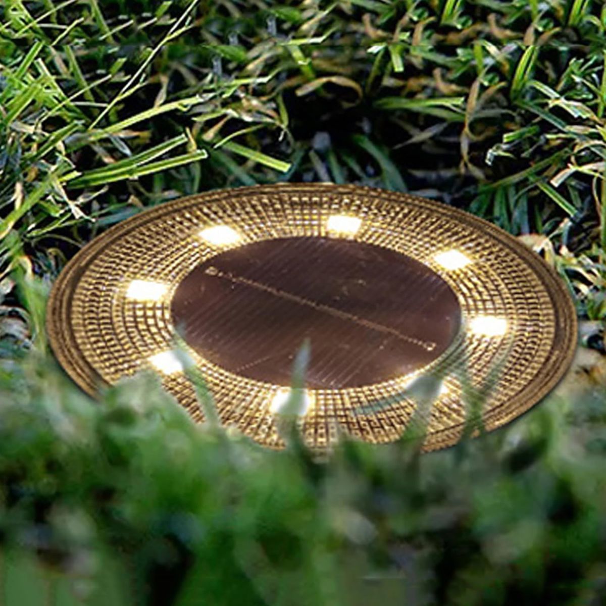 Solar In Ground Lights, Warm White 4 Pack