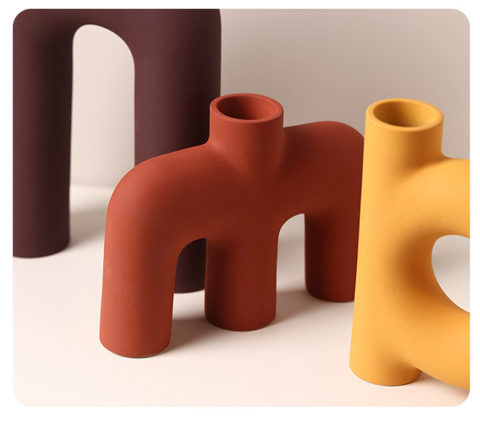 Perugia Tubular Letter Vase Set, 3pcs