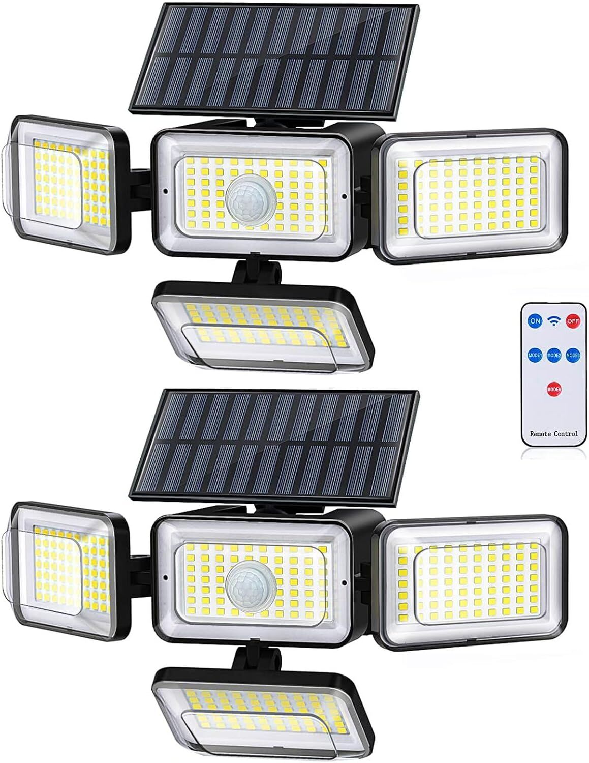 Solar Motion Sensor Outdoor Lights 288 LED 2800lm 270 Degree IP65 Waterproof 2 Pack — Allure Home Collections