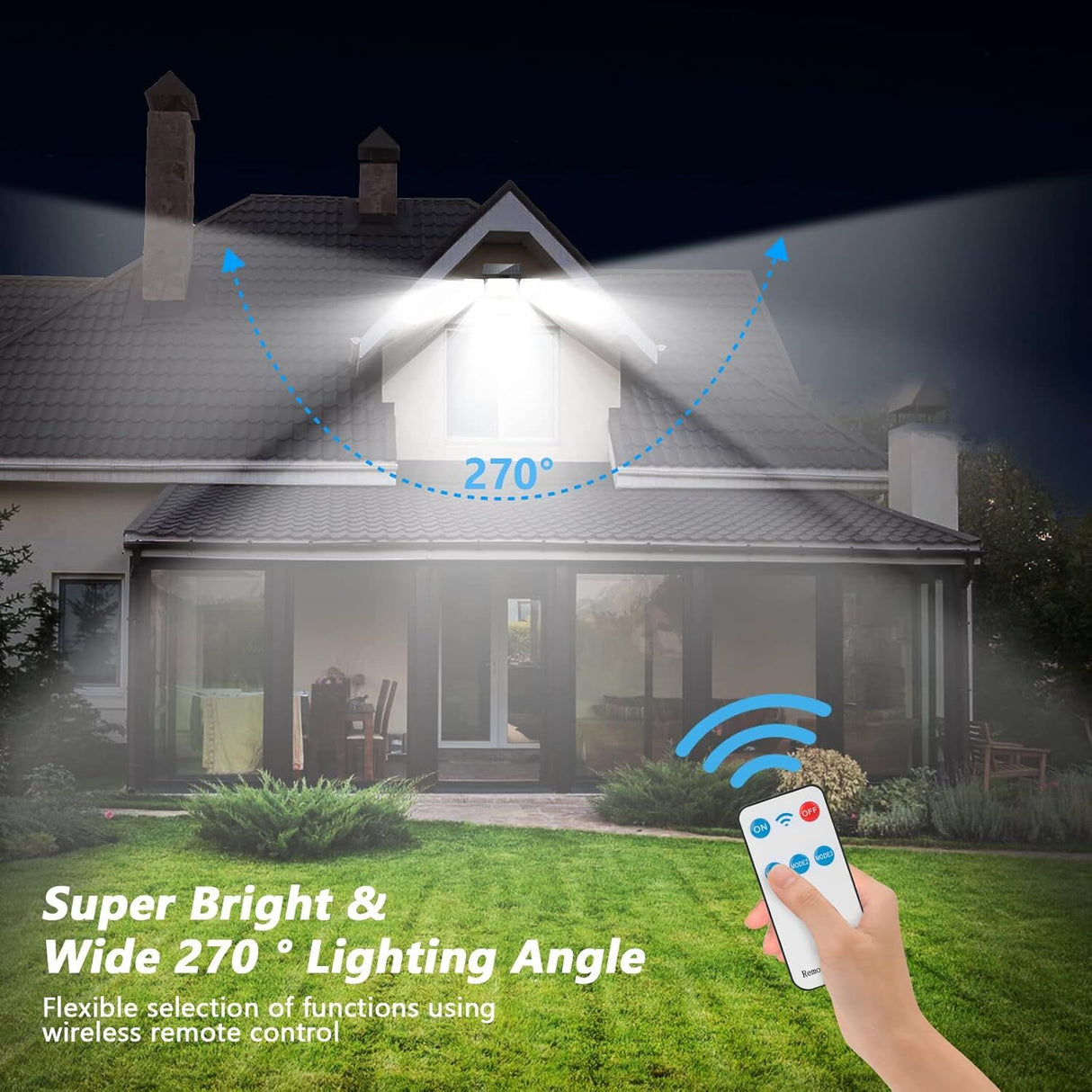 Solar Motion Sensor Outdoor Lights 288 LED 2800lm 270 Degree IP65 Waterproof 2 Pack — Allure Home Collections