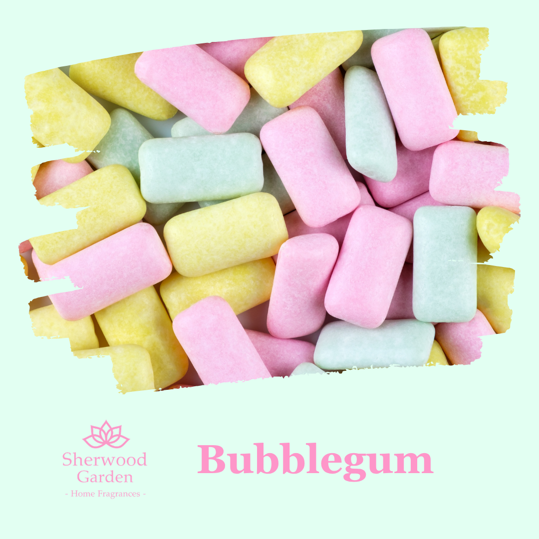 Bubblegum Soy Candle Tin 165g label detail