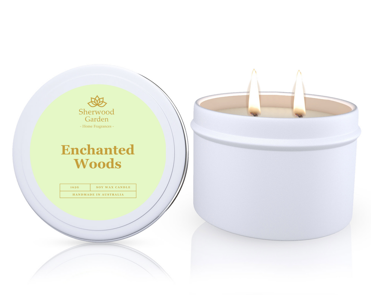 Soy Candle Tin 165g — Hand-Poured Scented Candles in 28 Fragrances — Allure Home Collections