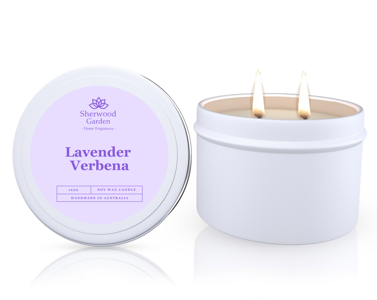 Soy Candle Tin 165g — Hand-Poured Scented Candles in 28 Fragrances — Allure Home Collections