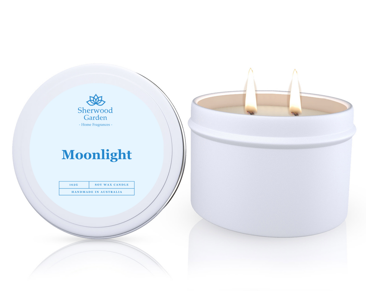 Soy Candle Tin 165g — Hand-Poured Scented Candles in 28 Fragrances — Allure Home Collections