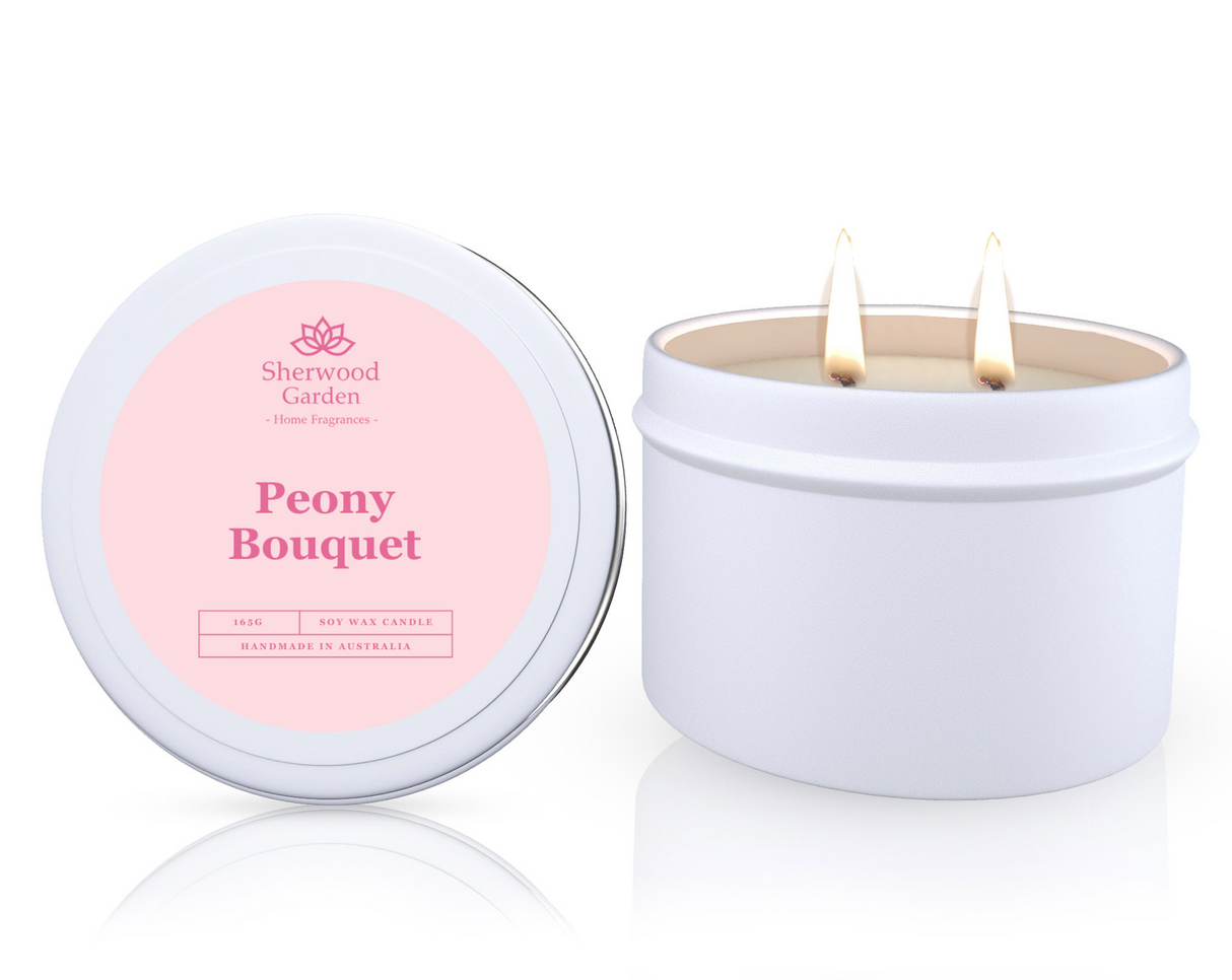 Soy Candle Tin 165g — Hand-Poured Scented Candles in 28 Fragrances — Allure Home Collections