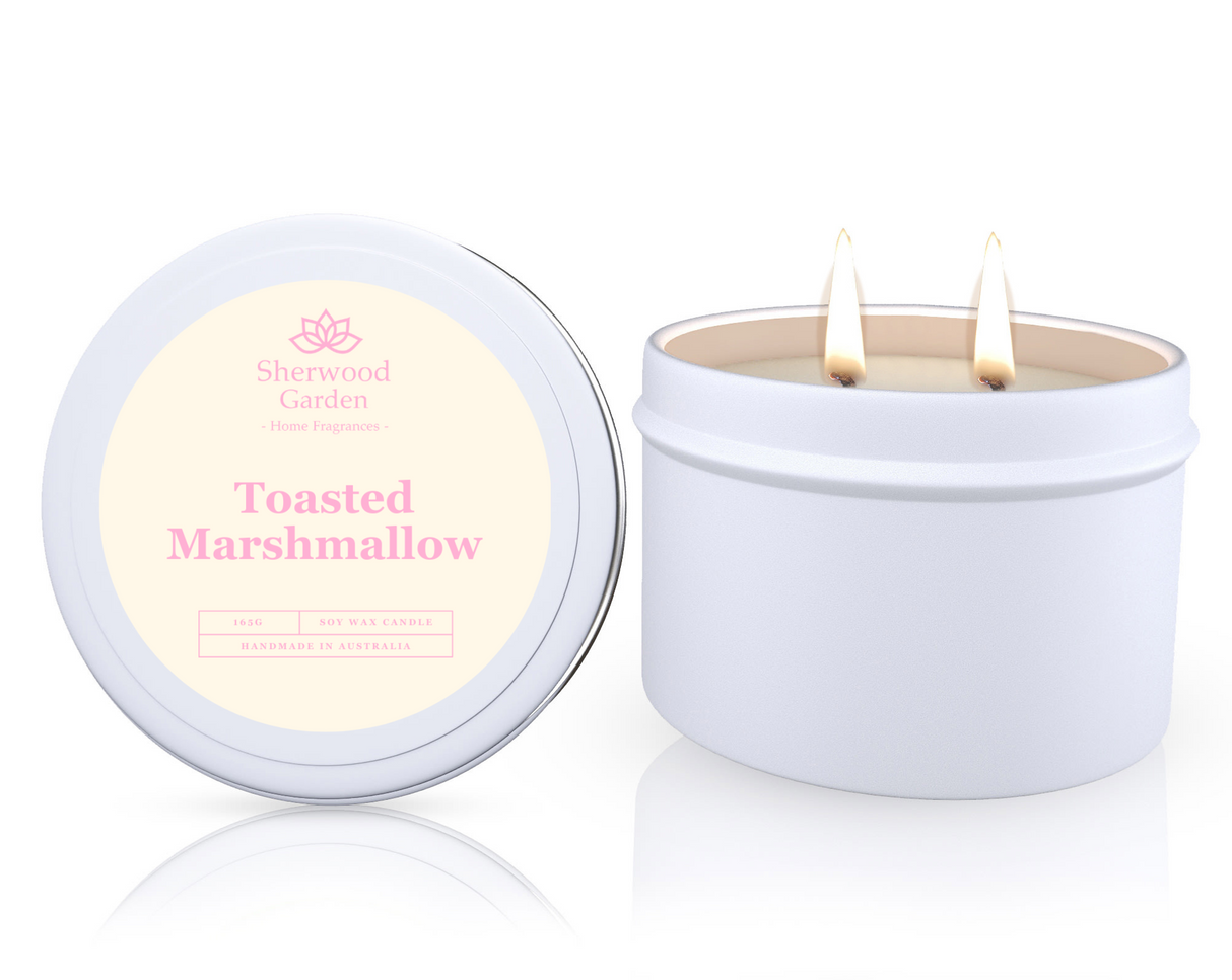 Soy Candle Tin 165g — Hand-Poured Scented Candles in 28 Fragrances — Allure Home Collections