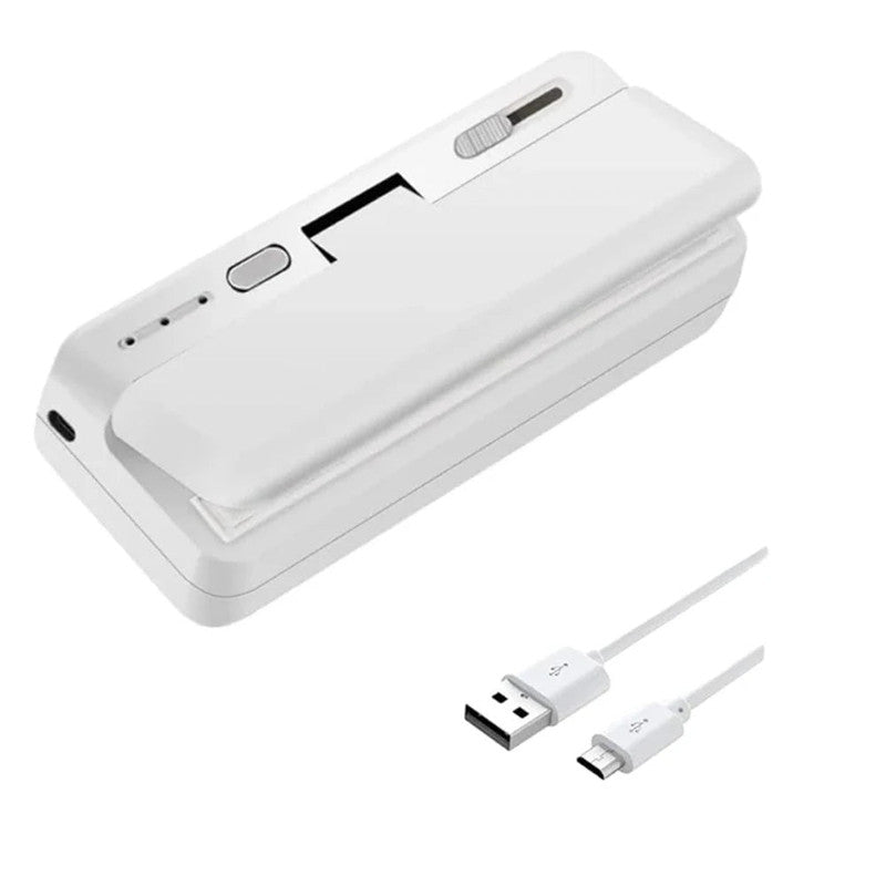 USB charging port on the mini heat sealer
