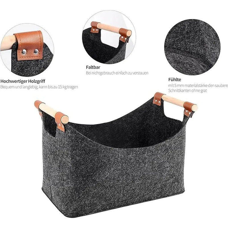 Corny Point 50L Firewood Storage Basket