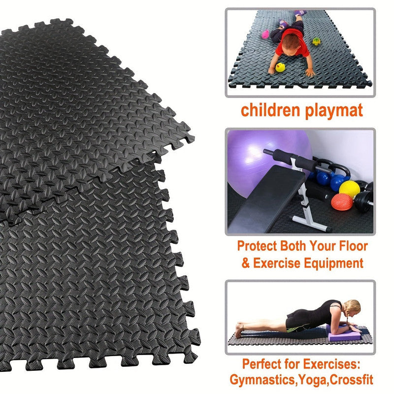 Mendocino Interlocking EVA Fitness Mat, 30cm x 30cm, 20pcs