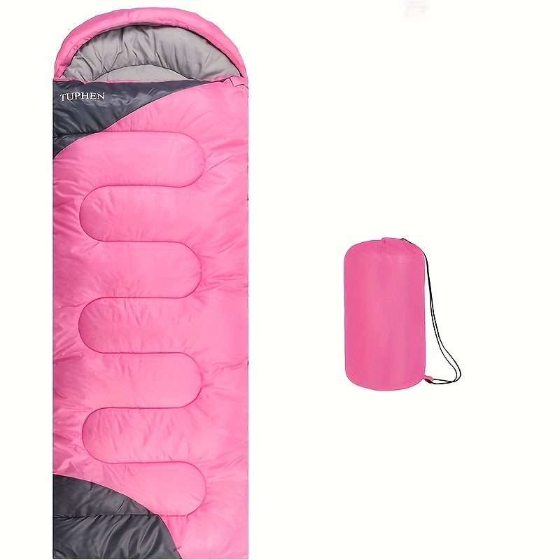Four-Season Rectangular Sleeping Bag, Adults, Rosy