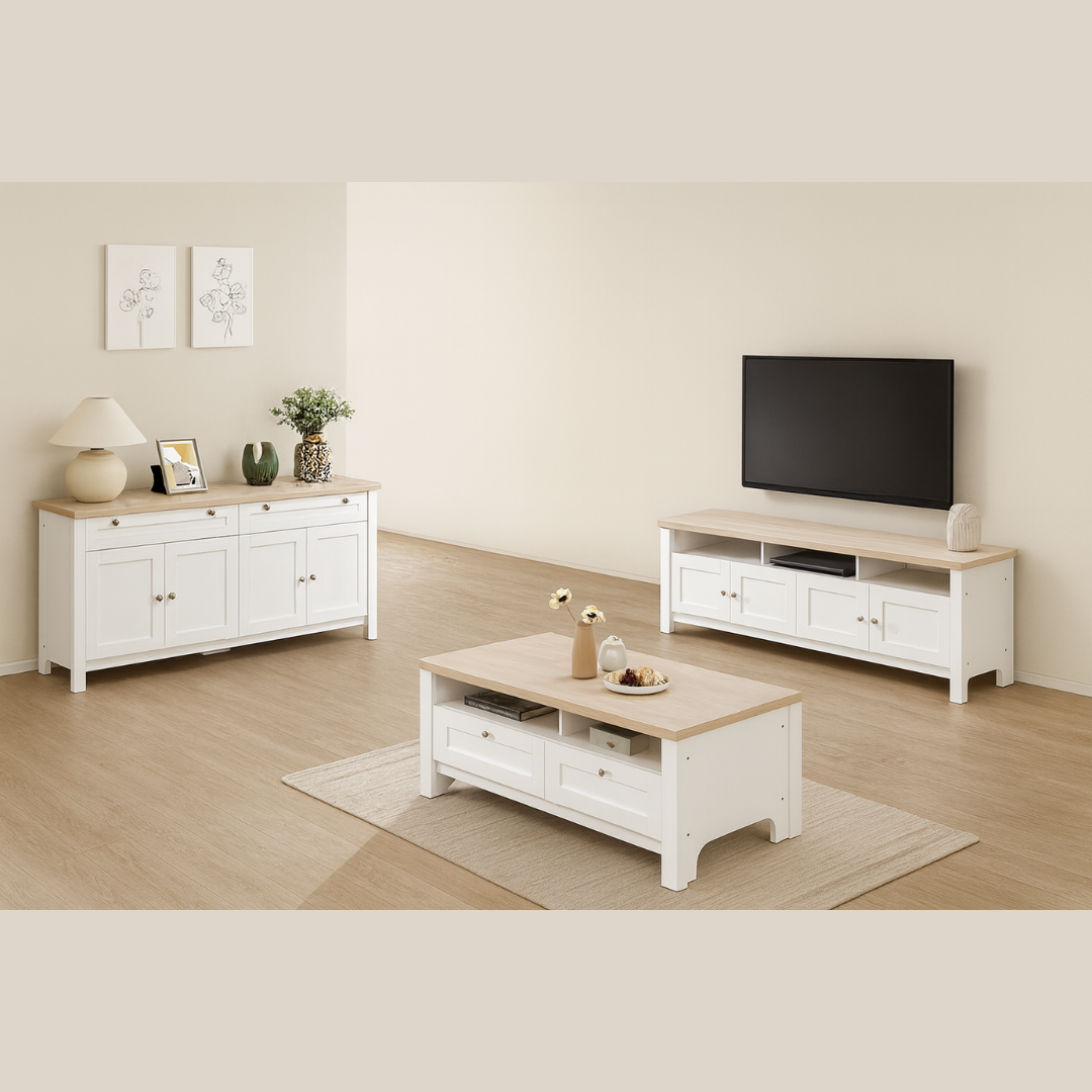 Tallarook Coffee Table, White Oak