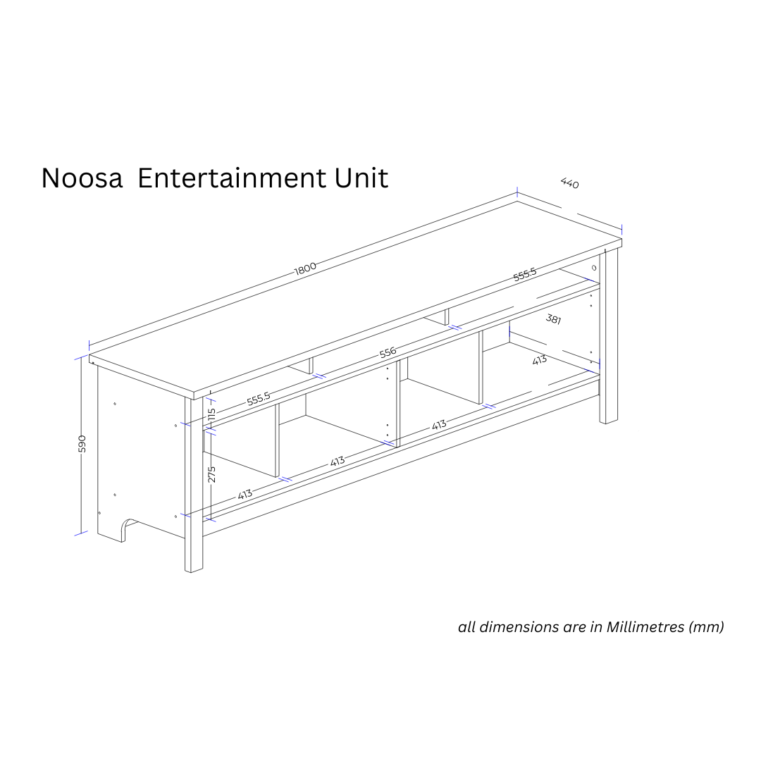 Lefroy 180cm Entertainment Unit, White and Oak