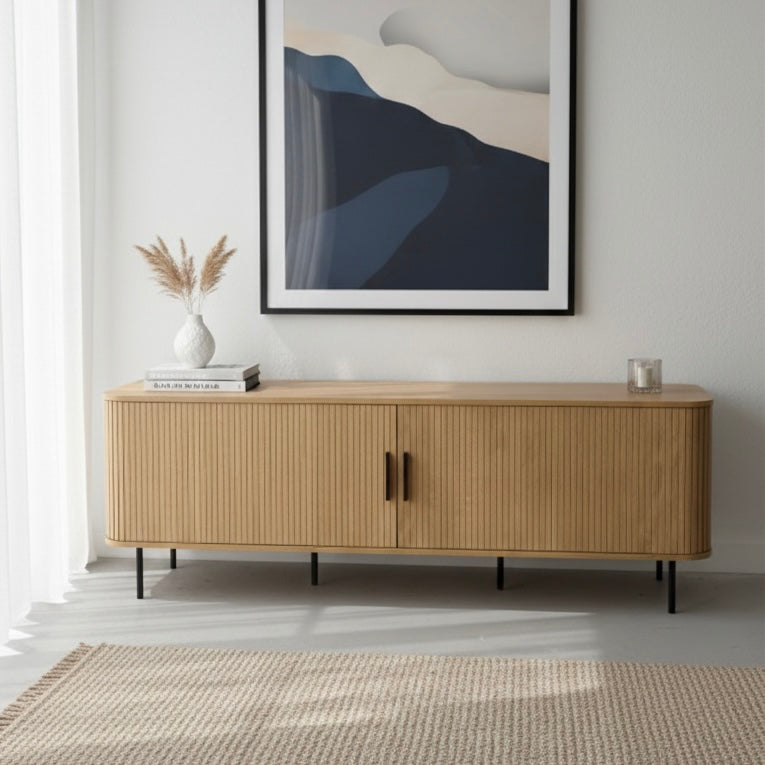 Rocherlea 180cm Entertainment Unit, Natural Oak