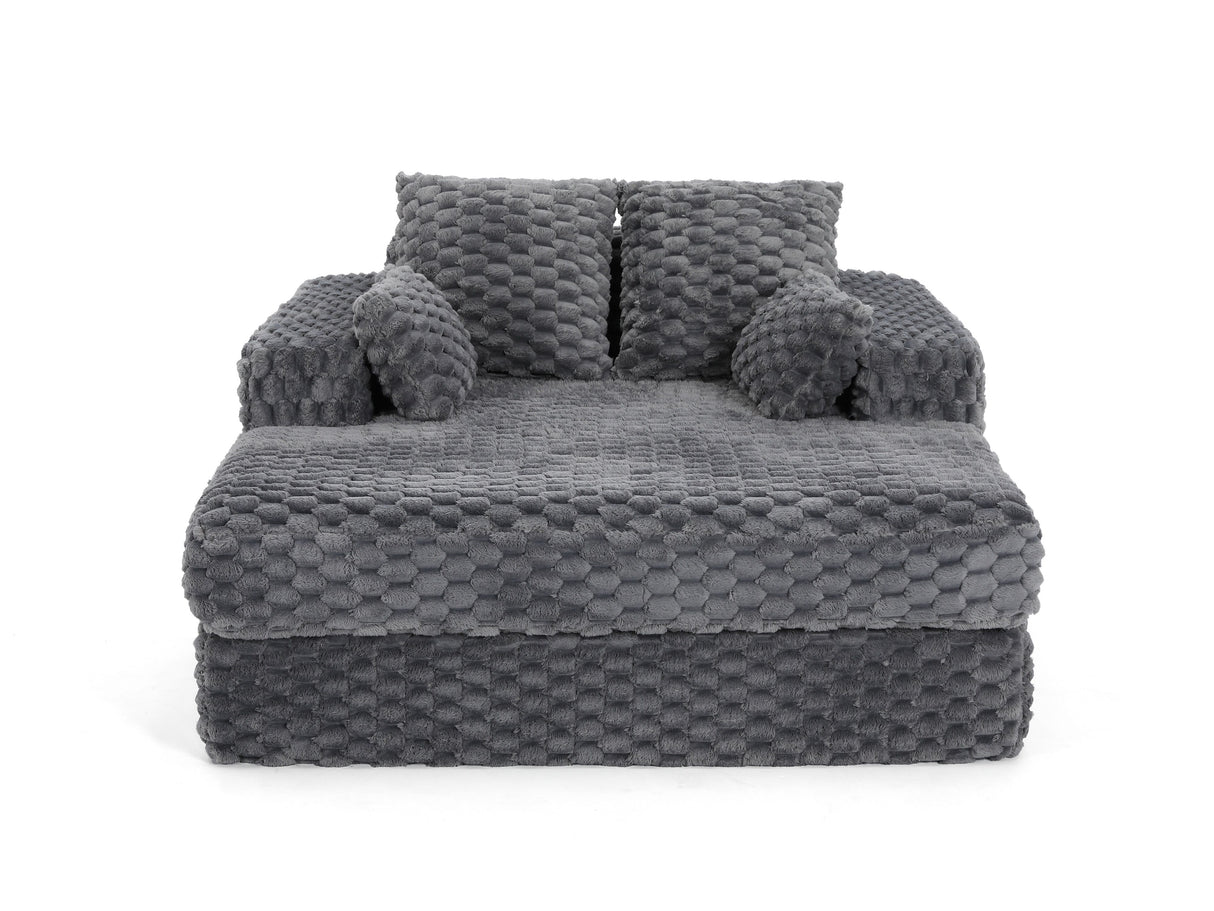 Begur Light Grey fabric sofa in a modern living room