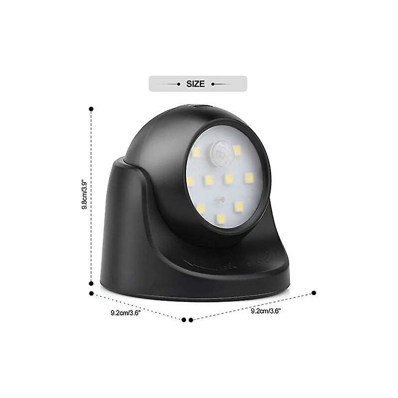 Casarano Motion Sensor Wall Light, 1000 Lumen, Battery Powered