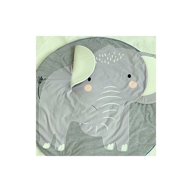Elephant design kids play mat detail