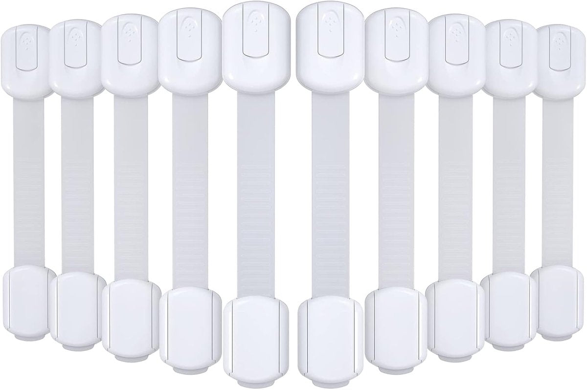 Child Safety Cabinet Locks, Adhesive 10 Pack