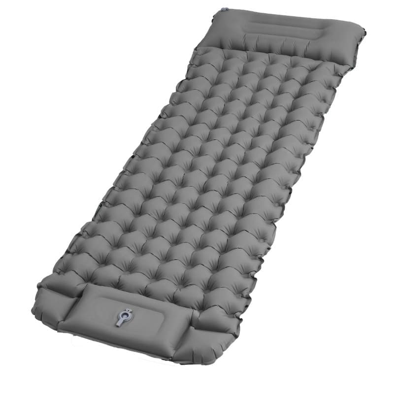 Louise Self Inflating Camping Mattress, Single 10cm, Grey
