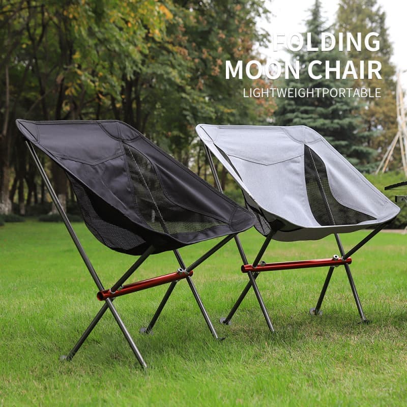Yulara Padded Folding Camp Chair, Black
