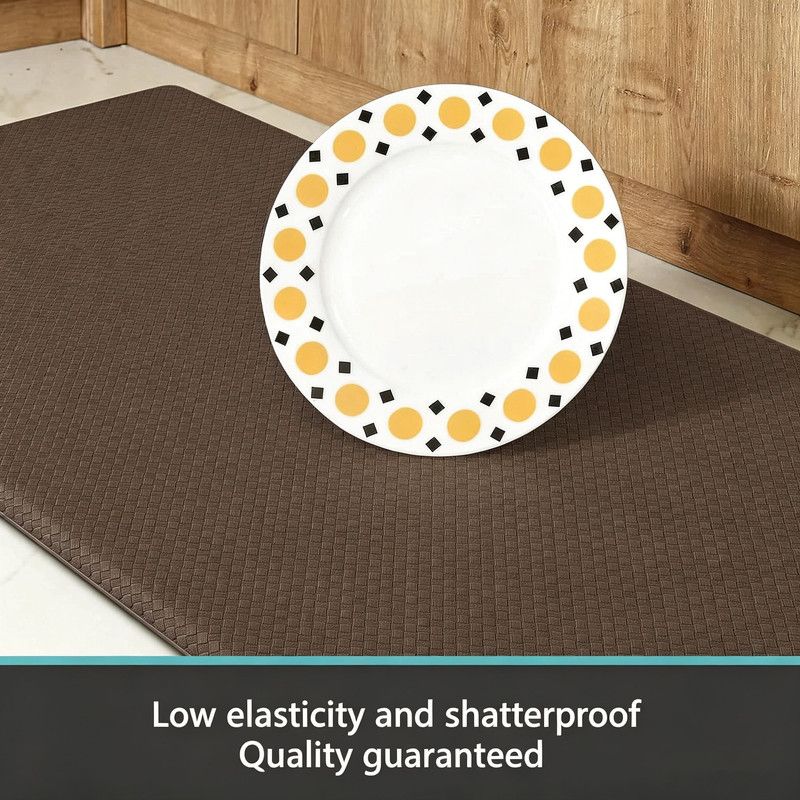 Brown anti fatigue cushioned kitchen floor mat 44 x 150cm view 3