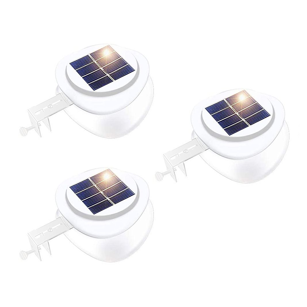 Solar Rechargeable Wall Light Set White 3 Piece
