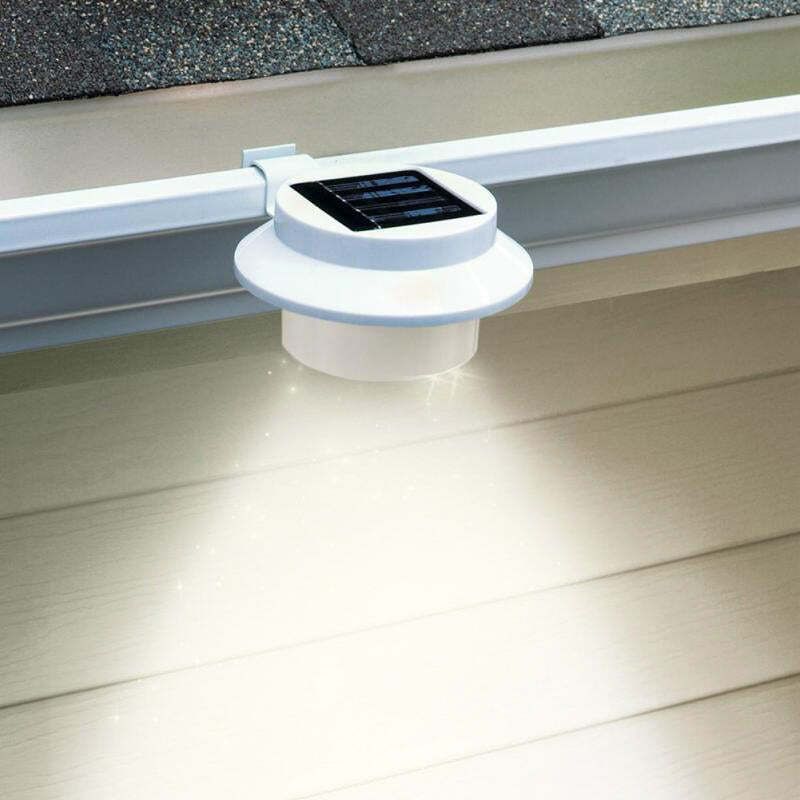 Solar Rechargeable Wall Light Set White 3 Piece