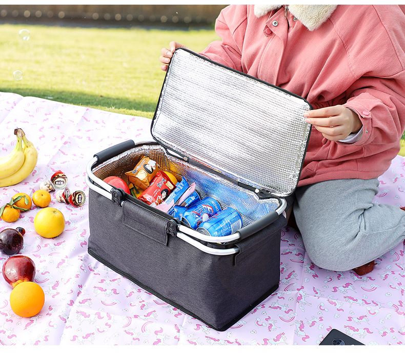 Sarlat Insulated Picnic Basket, 18L Foldable