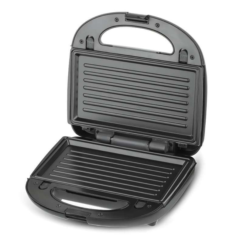 Multi function breakfast maker closed on a kitchen benchtop