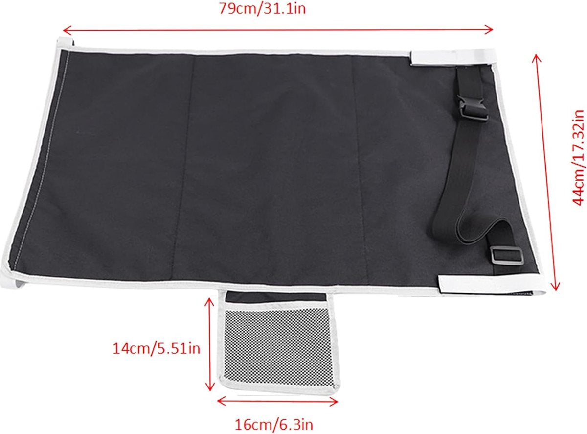 Toddler Travel Airplane Bed and Footrest, Black