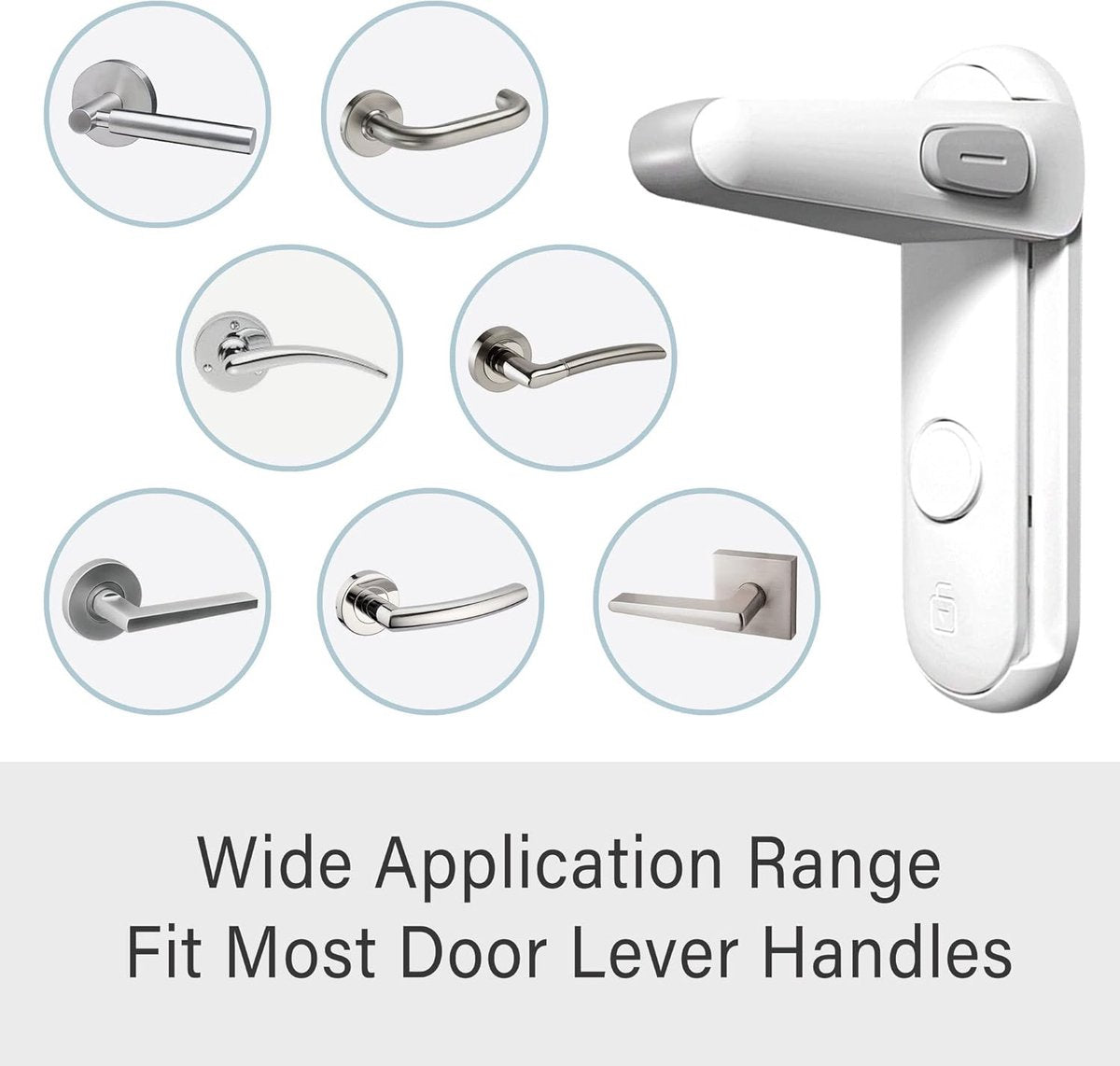 Child safety door handle locks