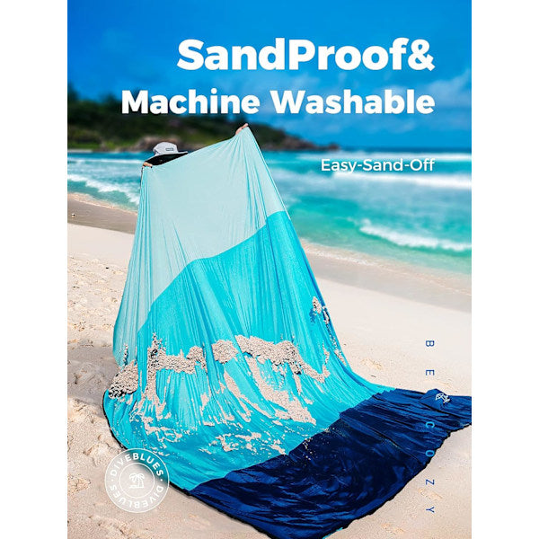 Portinscale Waterproof Sandproof Beach Blanket, Marine Life, Extra Large 210x200cm