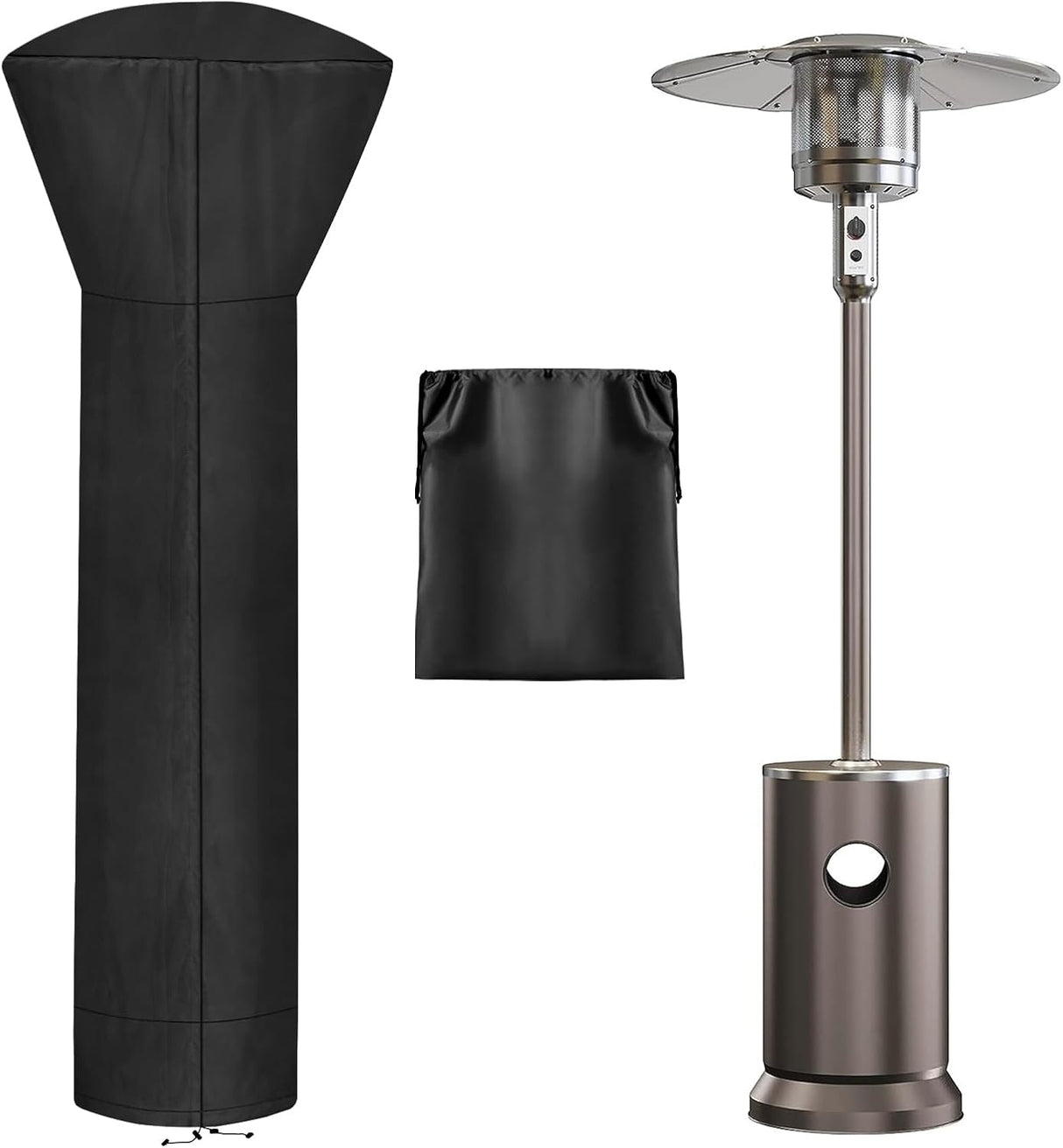 Patio Heater Cover, Black 226cm