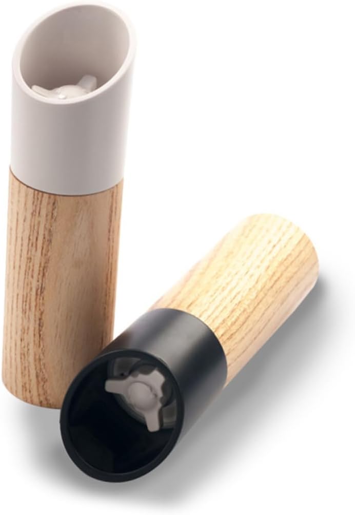 Ortigia manual pepper mill in white wood with ceramic core