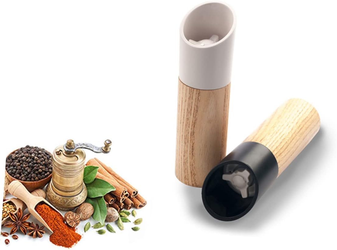 Ortigia Pepper Mill, Manual, Wood and Ceramic, White, 160mm