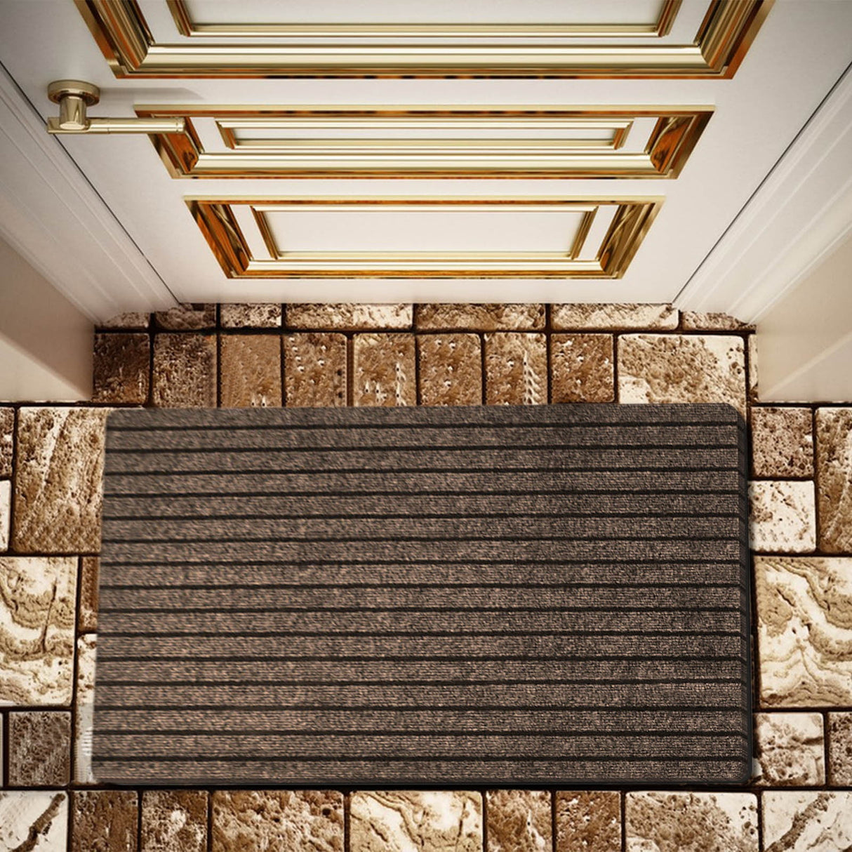 Absorbent Coffee Door Mat 40 x 60cm