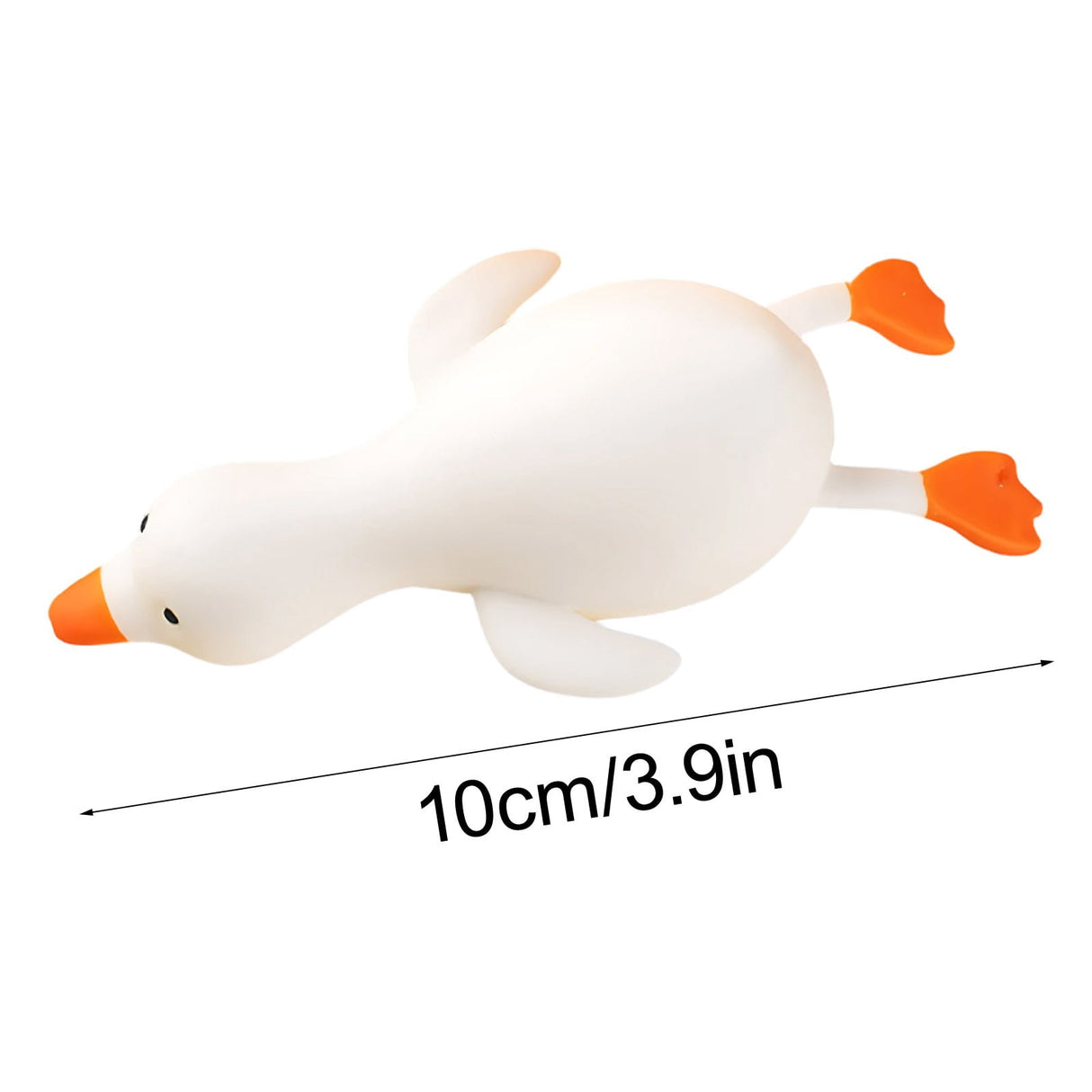 Glitter duck squeeze toy held in hand