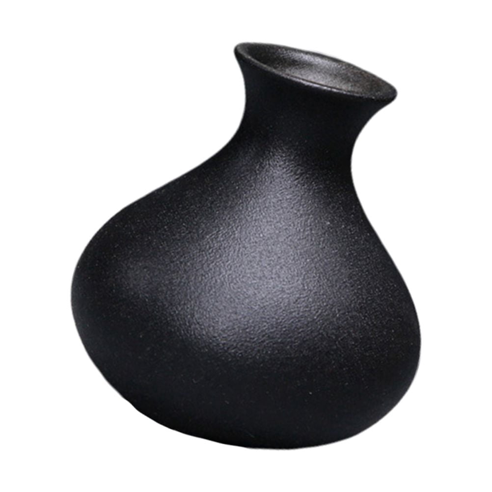 Spello Ceramic Table Vase, Black