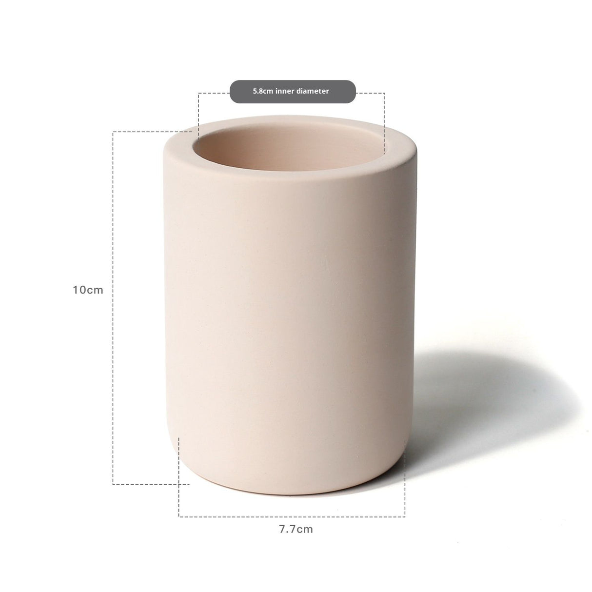 Beige drying stone toothbrush holder shown against a plain background
